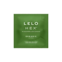 Презервативи LELO HEX Condoms Organic 12 Pack, тонкі та суперміцні — Переглянути зображення 4