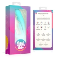 Вібратор-кролик із вагінальним відростком Good Vibes Only – Lisa Thrusting Rabbit Vibrator with G-Spot Stimulator — Переглянути зображення 9