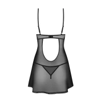 Сорочка Obsessive Euridia chemise &amp; tanga XL/2XL — Просмотреть изображение 3