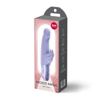Вібратор-кролик Fun Factory Wicked Angel Purple, 10 режимів, працює від батарейок — Просмотреть изображение 7