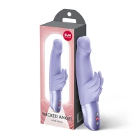 Вібратор-кролик Fun Factory Wicked Angel Purple, 10 режимів, працює від батарейок — Просмотреть изображение 6