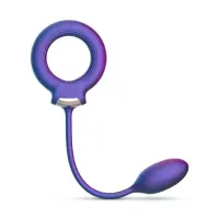 Ерекційне віброкільце з віброяйцем Hueman - Eclipse Anal Vibrator — Переглянути зображення 2