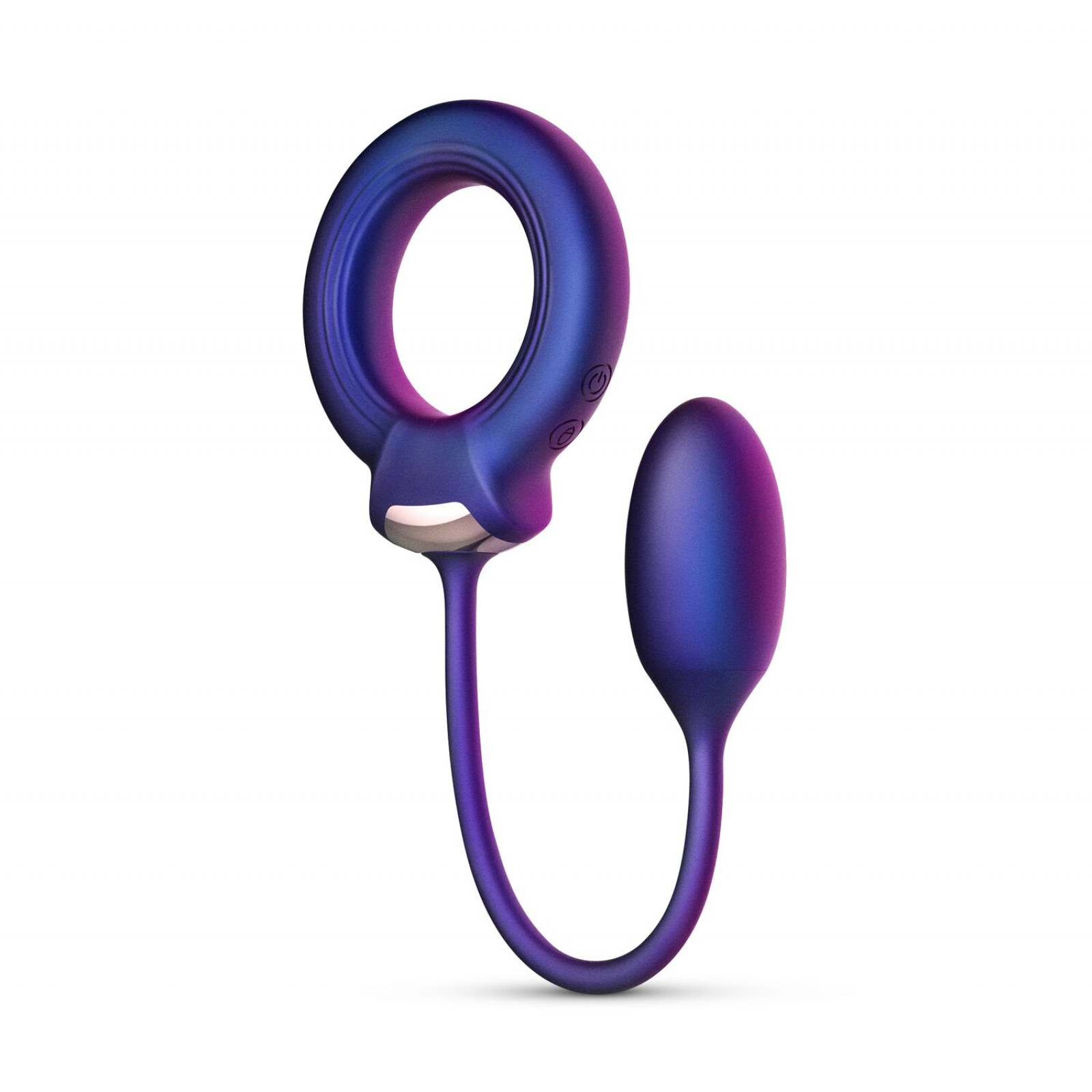 Эрекционное виброкольцо с виброяйцом Hueman - Eclipse Anal Vibrator