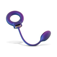 Эрекционное виброкольцо с виброяйцом Hueman - Eclipse Anal Vibrator — Просмотреть изображение 5