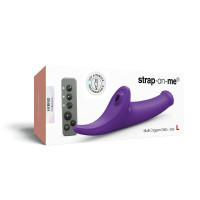 Вібронасадка для страпону з вакуумною стимуляцією Strap-On-Me Multi Orgasm Dildo L Purple — Переглянути зображення 8