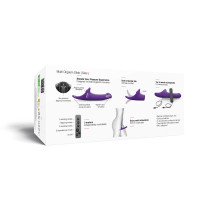 Вібронасадка для страпону з вакуумною стимуляцією Strap-On-Me Multi Orgasm Dildo L Purple — Переглянути зображення 9