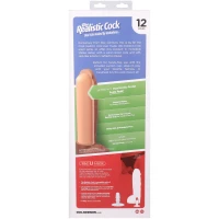 Фалоімітатор Doc Johnson The Realistic Cock ULTRASKYN - 12 Inch Hung with Balls Vanilla — Переглянути зображення 11