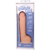 Фалоімітатор Doc Johnson The Realistic Cock ULTRASKYN - 12 Inch Hung with Balls Vanilla — Переглянути зображення 10