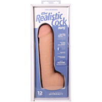 Фалоімітатор Doc Johnson The Realistic Cock ULTRASKYN - 12 Inch Hung with Balls Vanilla — Переглянути зображення 9