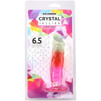 Дилдо Doc Johnson Crystal Jellies - 6.5 Inch Classic Dong - Rainbow — Просмотреть изображение 5