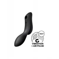 Вакуумний стимулятор з вібрацією Satisfyer Curvy Trinity 2 Black — Просмотреть изображение 1
