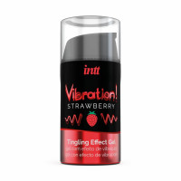 Рідкий вібратор Intt Vibration Strawberry (15 мл) (надірване паковання!!!) — Переглянути зображення 3