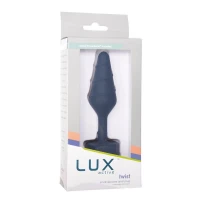 Анальна пробка Lux Active Twist Plug Small Blue (м'яте паковання!!!) — Переглянути зображення 8
