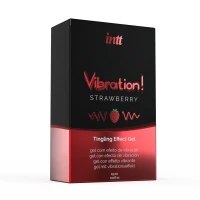 Рідкий вібратор Intt Vibration Strawberry (15 мл) (м'яте паковання!!!) — Переглянути зображення 4
