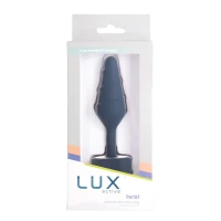 Анальна пробка Lux Active Twist Plug Small Blue (м'яте паковання!!!) — Переглянути зображення 7