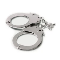 Наручники металеві Adrien Lastic Handcuffs Metallic (поліцейські) — Переглянути зображення 2