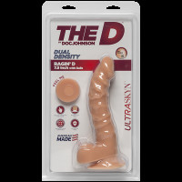 Фаллоимитатор Doc Johnson The D - Ragin D - 7,5 Inch With Balls - ULTRASKYN, диаметр 3,8см