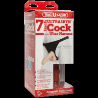 Трусики со страпоном Doc Johnson Vac-U-Lock 7 Inch ULTRASKYN Ultra Harness, диаметр 4,3см