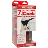 Трусики зі страпоном Doc Johnson Vac-U-Lock 7 Inch ULTRASKYN Ultra Harness, діаметр 4,3 см