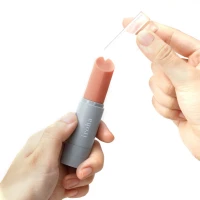 Вібратор-помада IROHA STICK Grey, плавне збільшення потужності — Переглянути зображення 5