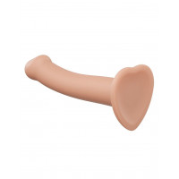 Насадка для страпона Strap-On-Me Dual Density Dildo Flesh S, диаметр 2,7см, двухслойная, гибкая Насадка для страпона Strap-On-Me Dual Density Dildo Flesh S, диаметр 2,7см, двухслойная, гибкая