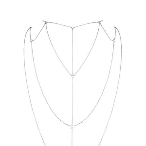 Ланцюжок для спини Bijoux Indiscrets Magnifique Back and Cleavage Chain - Silver, прикраса для тіла