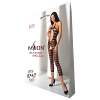 Сітчастий бодістокінг з відкритим животом Passion BS081 black — Переглянути зображення 9