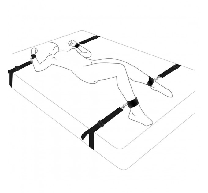 Розтяжка на ліжко Art of Sex – BDSM No pain – No game