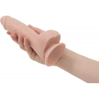 Реалістичний фалоімітатор на присосці ADDICTION — Mark 7,5″ Dildo With Balls, Beige — Переглянути зображення 5