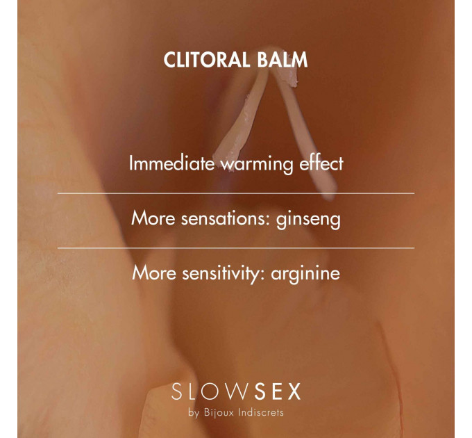 Разогревающий бальзам для клитора Bijoux Indiscrets Slow Sex Clitoral balm