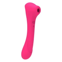 Вібратор та вакуумний кліторальний стимулятор 2-в-1 Alive Quiver Magenta Pink оновлена ​​модель — Переглянути зображення 3