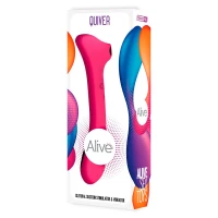 Вібратор та вакуумний кліторальний стимулятор 2-в-1 Alive Quiver Magenta Pink оновлена ​​модель — Переглянути зображення 5