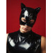 Лакована чорна маска «Кіт» D&A