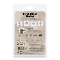 Вибропуля PowerBullet First-Class Bullet 2.5″ with Key Chain Pouch, Rose Gold, 9 режимов вибрации — Просмотреть изображение 9