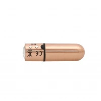 Віброкуля PowerBullet First-Class Bullet 2.5″ з Key Chain Pouch, Rose Gold, 9 режимів вібрації — Переглянути зображення 3
