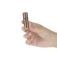 Віброкуля PowerBullet First-Class Bullet 2.5″ з Key Chain Pouch, Rose Gold, 9 режимів вібрації — Переглянути зображення 5