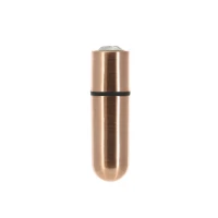 Віброкуля PowerBullet First-Class Bullet 2.5″ з Key Chain Pouch, Rose Gold, 9 режимів вібрації — Переглянути зображення 1