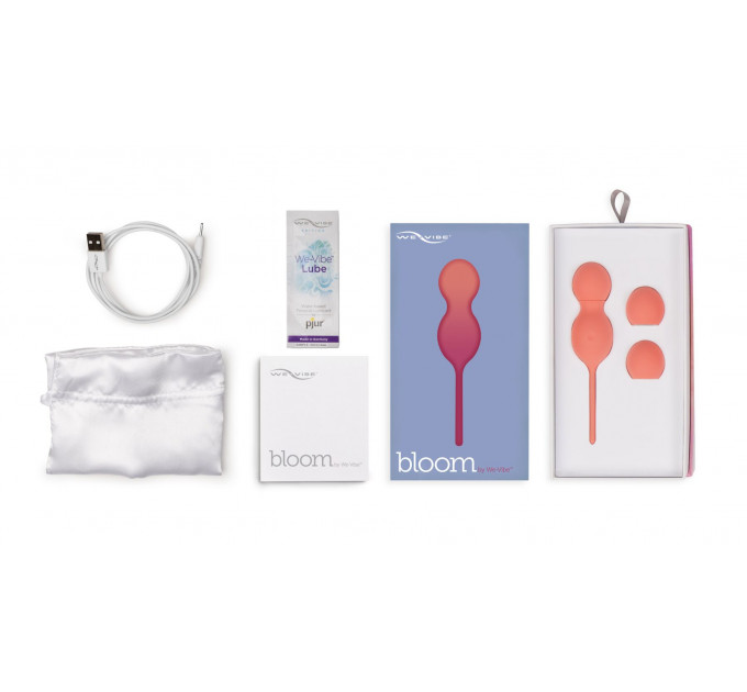 Смарт вагинальные шарики с вибрацией We-Vibe Bloom, диаметр 3,3 см, масса 45, 65, 80 г
