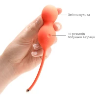 Смарт вагінальні кульки з вібрацією We-Vibe Bloom, діаметр 3,3 см, маса 45, 65, 80 г — Переглянути зображення 4
