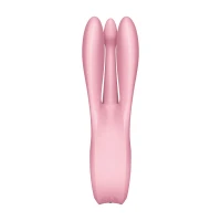 Кліторальний вібратор Satisfyer Threesome 1 Pink з трьома гнучкими пальчиками — Переглянути зображення 4