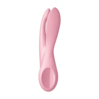 Кліторальний вібратор Satisfyer Threesome 1 Pink з трьома гнучкими пальчиками — Переглянути зображення 3