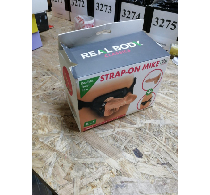 Женский страпон-трусики 2в1 Real Body — Mike (мятая упаковка!!!)