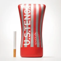 Мастурбатор Tenga US Soft Tube Cup (м’яка подушечка велика), стискальний, суперпотужне всмоктування — Переглянути зображення 3