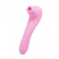 Вакуумний стимулятор з вібрацією Wooomy Smoooch Pink Clitoral Suction &amp; Vibration, 10х2 режимів — Переглянути зображення 1