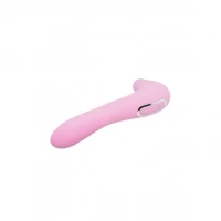 Вакуумний стимулятор з вібрацією Wooomy Smoooch Pink Clitoral Suction &amp; Vibration, 10х2 режимів — Переглянути зображення 4