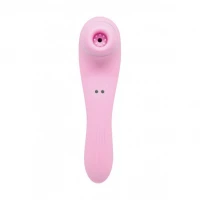Вакуумний стимулятор з вібрацією Wooomy Smoooch Pink Clitoral Suction &amp; Vibration, 10х2 режимів — Переглянути зображення 2