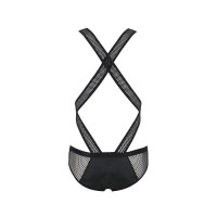 Чоловіче еротичне сітчасте боді Passion 045 VICTOR S/M Black, екошкіра, сітка — Переглянути зображення 6