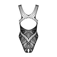 Бодістокінг з вирізами Obsessive B138 teddy S/M/L, black, з доступом — Переглянути зображення 6