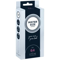 Презервативи Mister Size - pure feel - 64 (10 condoms), товщина 0,05 мм — Переглянути зображення 1