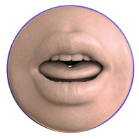 Мастурбатор-ротик Fleshlight Boost Blow Light Medium Flesh, плавающие кольца Turbo Tech